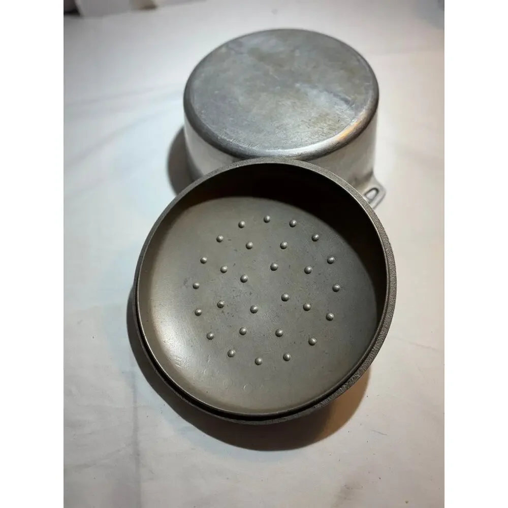 Vintage Aluminum Dutch Oven with Lid
